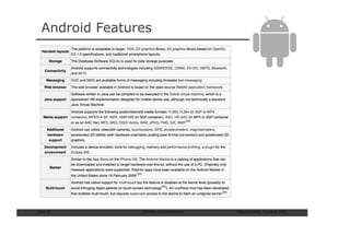 Android Features




Slide: 52       ISCRAM—Summer Seminar   Tilburg University, August 24, 2009
 