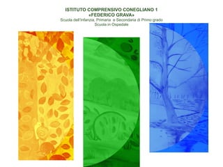 ISTITUTO COMPRENSIVO CONEGLIANO 1 
«FEDERICO GRAVA» 
Scuola dell’Infanzia, Primaria e Secondaria di Primo grado 
Scuola in Ospedale
 