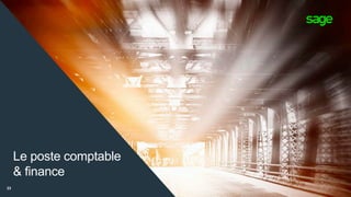 23
Le poste comptable
& finance
 