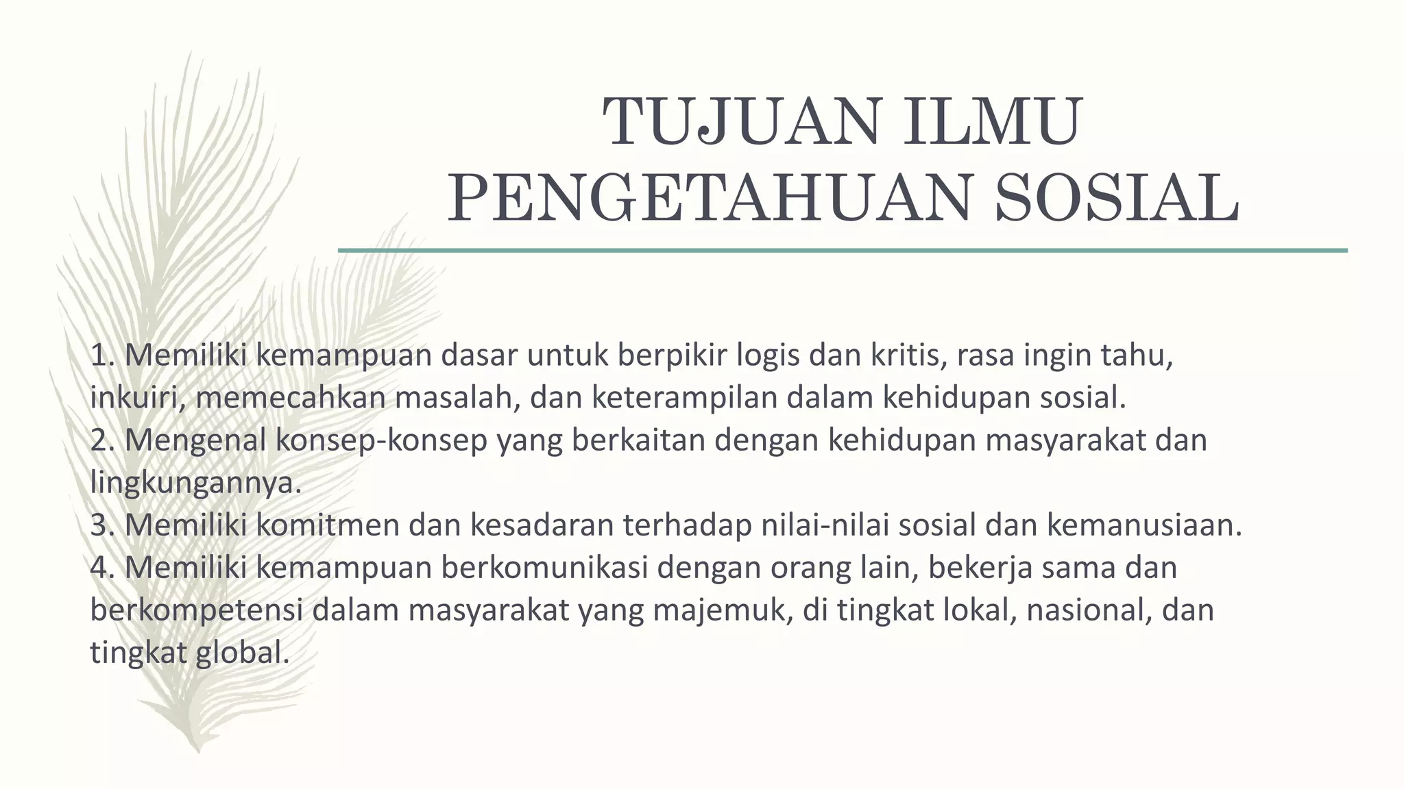 Materi Ilmu Sosial Dasar dan Ilmu Pengetahuan Sosial | PPTX