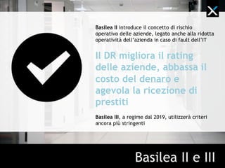 Prevenire le interruzioni
di accesso è non solo
possibile, ma necessario*
*È come una assicurazione dell’azienda sul rischio di perdere l’accesso ai propri dati
 