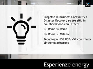 DISCLAIMER COPYRIGHT XENESYS S.R.L.
Le informazioni contenute in questo documento sono di proprietà di Xenesys S.r.l..
Questo documento è redatto a scopo puramente informativo e non costituisce alcun elemento contrattuale con
Xenesys S.r.l.. Esso contiene solo strategie, sviluppi e funzionalità delle soluzioni commercializzate da Xenesys S.r.l..
Xenesys S.r.l. non fornisce alcuna garanzia implicita o esplicita di alcun tipo. Tutti i marchi appartengono ai rispettivi
proprietari. Nessuna parte di questa pubblicazione può essere riprodotta o trasmessa in qualsiasi forma o per qualsiasi
scopo senza la preventiva autorizzazione di Xenesys S.r.l..
XENESYS 2012 TUTTI I DIRITTI RISERVATI
 