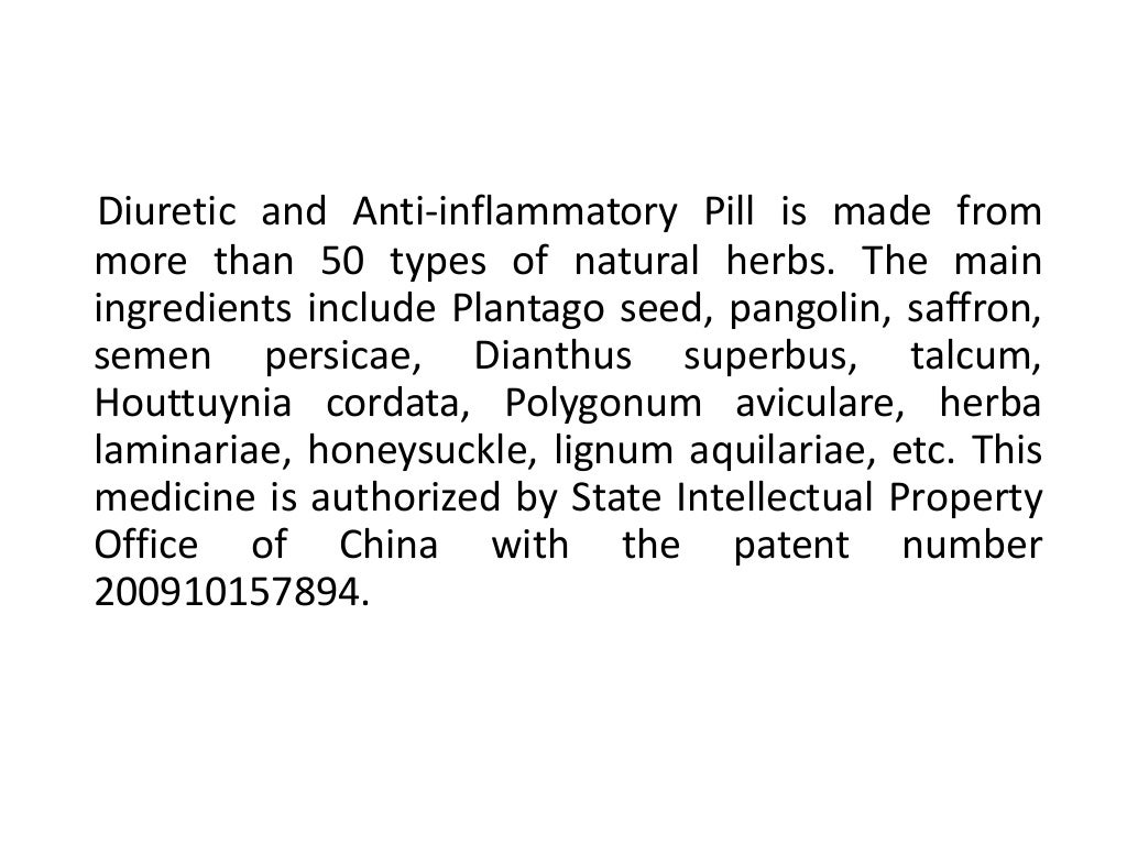 Is Diuretic and Antiinflammatory Pill effective in epididymitis cure