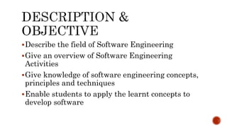 Introduction to Software Engineering | PPT
