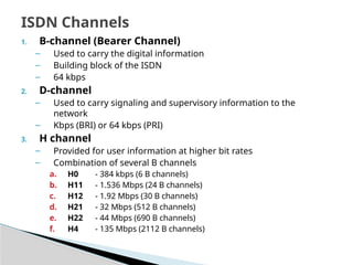 Comprehensive Overview of ISDN Technology and Applications | PPTX