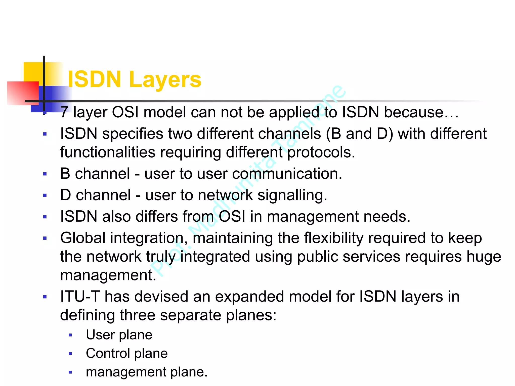 ISDN Integrated Services Digital Network | PDF