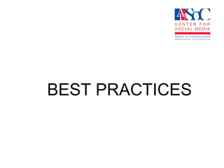 BEST PRACTICES  