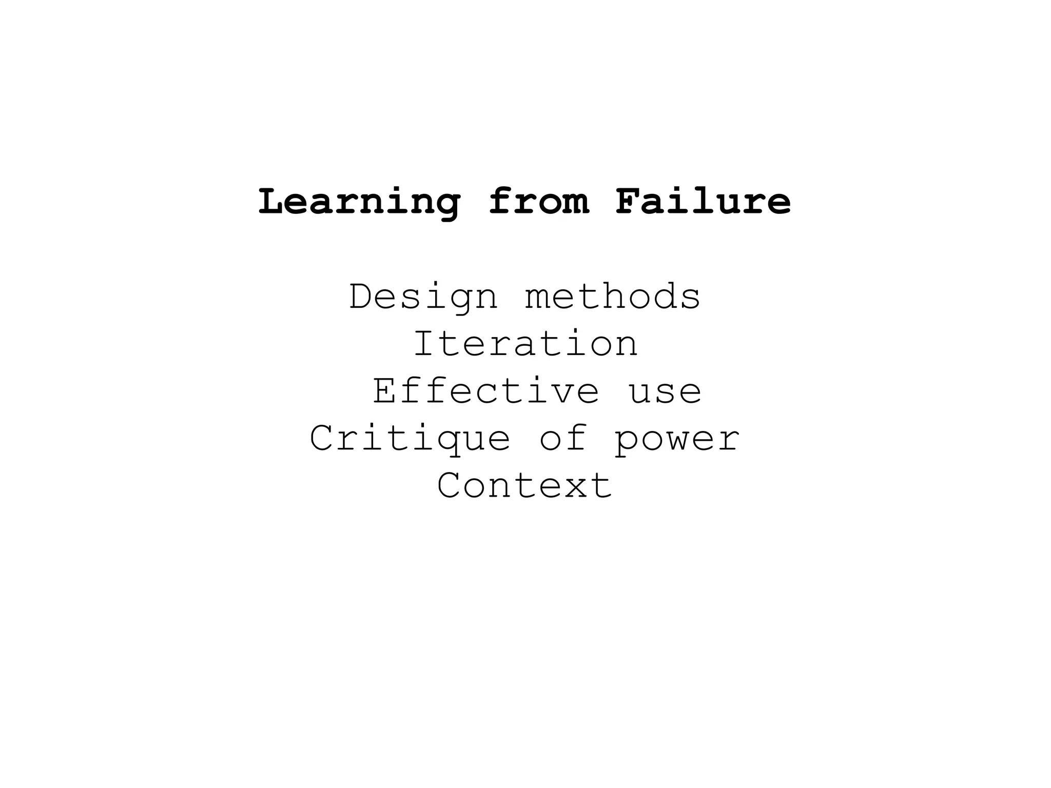 Partial failure requires recognition of subjectivityTransparent Failure (Kuhn, 1963)