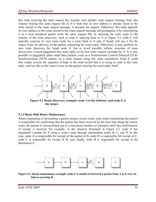 dA coH sseleriW teN wo kr s 8SI01 41
siht edon iviecer ng eht etuor qer u tse ah s tnecer ly ees n rehtona etuor qer u tse m sse age orf m this
rotaitini iraeb ng siht s ema qer u tse DI , ro fi ti sdnif t ah t ti s nwo dda r sse si rla eady li dets in ht e
etuor cer o dr ni eht etuor tseuqer ,egassem ti sdracsid eht qer ue ts . rehtO w ,esi siht edon sdneppa
sti nwo dda r sse ot eht ro etu drocer in eht etuor tseuqer gassem e na d porp a ag t se it by t msnar ti gnit
ti sa a lacol b tsacdaor p tekca htiw( eht s ema re tseuq )DI . In inruter ng eht etuor per ly to ht e
rotaitini fo eht etuor evocsid r ,y hcus sa edon E per l iy ng b kca ot A ni Fi erug ,1.5 edon E liw l
t lacipy ly ex enima sti nwo etuor ehcac for a etuor kcab ot A ,dna fi ,dnuof liw l esu ti rof t eh
ecruos etuor rof d evile ry fo eht tekcap gniniatnoc eht uor te r pe ly. wrehtO i ,es E may rofrep m sti
nwo etuor evocsid ry for tegrat edon ,A tub ot diova elbissop etinifni noisrucer fo tuor e
,seirevocsid ti tsum pi ygg b kca siht etuor per ly on sti nwo uor te euqer ts m sse a eg of r A. tI si sla o
elbissop ot gip g kcaby ot reh llams ad ta ,stekcap s hcu as a Tr simsna is no C ortno l P locotor T( PC )
S noitazinorhcny )NYS( ,tekcap no a etuor qer u tse gnisu siht emas cem h .msina edoN E dluoc
osla pmis ly esrever the s ecneuqe fo spoh ni the etuor drocer th ta it is tryi gn to nes d ni t eh tuor e
per l ,y dna esu siht sa eht ecruos etuor no eht tekcap rac r gniy eht uor te per ly flesti .
erugiF 1.5 etuoR ocsid v yre xe a :elpm edon A si eht ,rotaitini na d node E si
ht e tegrat .
3.2.5 cisaB RSD etuoR cnanetniaM e
nehW itanigiro ng ro fo idrawr ng a p tekca isu ng a ecruos uor t ,e hcae edon gnittimsnart eht cap ket
si elbisnopser rof gnimrifnoc taht eht tekcap sah neeb deviecer by eht en xt poh gnola eht cruos e
;etuor eht ap tekc si dettimsnarter pu( ot a am x mumi rebmun fo pmetta t )s itnu l t sih rifnoc ma it no
fo tpiecer si .deviecer roF ex ,elpma ni eht noitautis detartsulli ni erugiF ,2.5 edon A ah s
detanigiro a tekcap rof E gnisu a ecruos etuor hguorht aidemretni te sedon ,B ,C dna .D nI siht
esac , edon A si snopser i elb of r tpiecer of eht tekcap ta ,B on de B is pser on is elb rof er cei tp at ,C
edon C si elbisnopser rof tpiecer ta ,D ,dna lanif l ,y edon D si snopser i elb rof r ece ipt at ht e
tsed i an t noi E.
etuoR:2.5erugiF otelbanusiCedon:elpmaxeecnanetniam f Amorftekcapadrawro t Eo revo ti s
enotknil xt-ho .Dp
De tp . ,ESIfo TIBJS 13
 