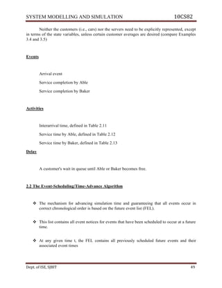 Ise viii-system modeling and simulation [10 cs82]-notes | PDF