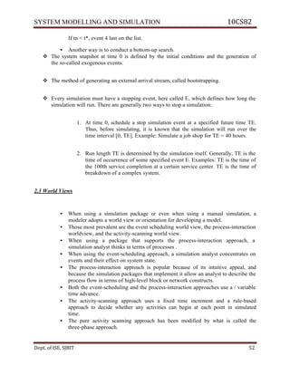 Ise viii-system modeling and simulation [10 cs82]-notes | PDF