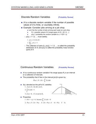 Ise viii-system modeling and simulation [10 cs82]-notes | PDF