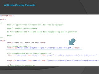 A Simple Overlay Example
 