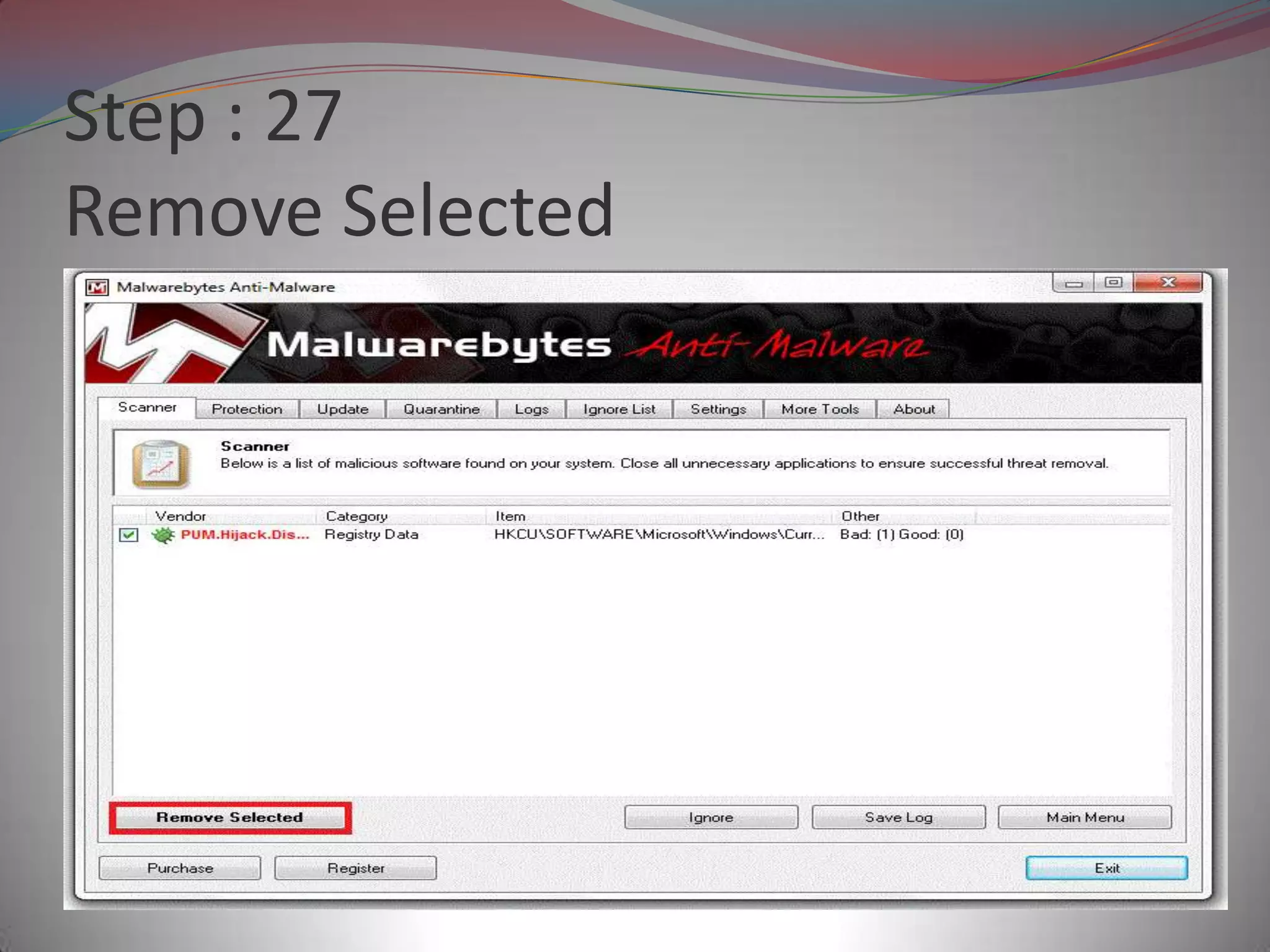 Step : 27
Remove Selected
 