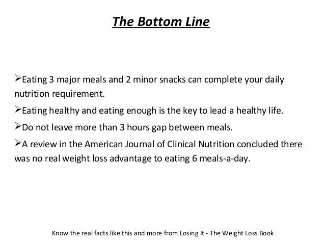 Five Meals A Day To Lose Weight