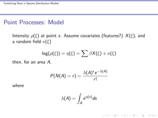 Combining Data in Species Distribution Models | PDF