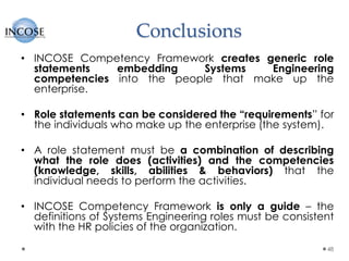 INCOSE Systems Engineering Competency Framework ( ISECF) | PDF