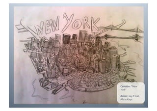 Canción:	
  “New	
  
York”	
  

Autor:	
  Jay	
  Z	
  feat.	
  
Alicia	
  Keys	
  
 