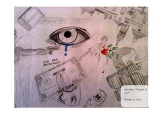 Canción:	
  “Angels	
  of	
  
war”	
  

Autor:	
  50	
  cent.	
  
 