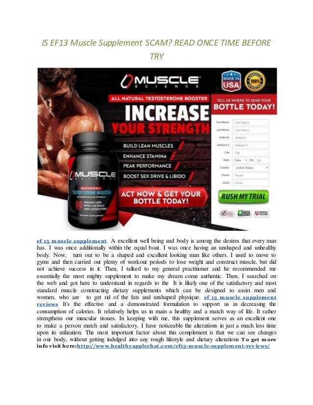 is ef13 muscle supplement