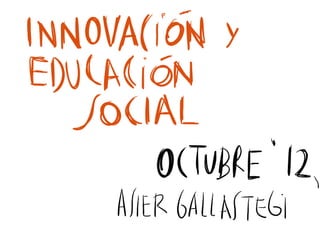 Innovación y Educación Social