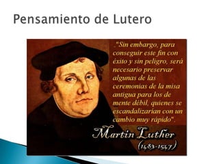 Pensamiento de Lutero