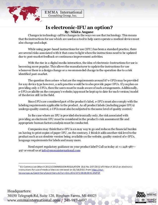 Is ElectronicIFU an Option?