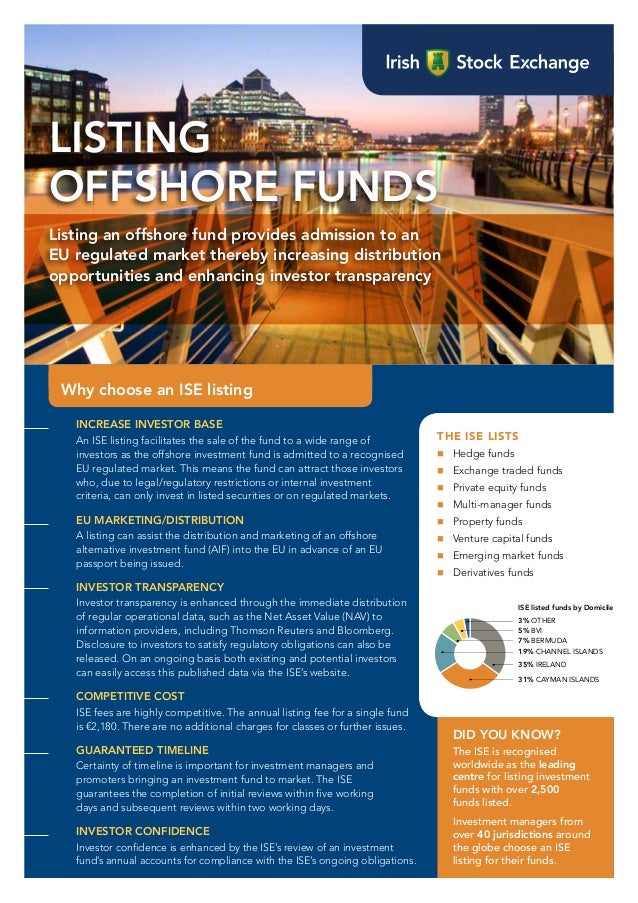ISE listing offshore funds