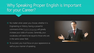 Is english important for your career | PPSX