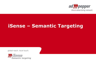 iSense – Semantic Targeting  