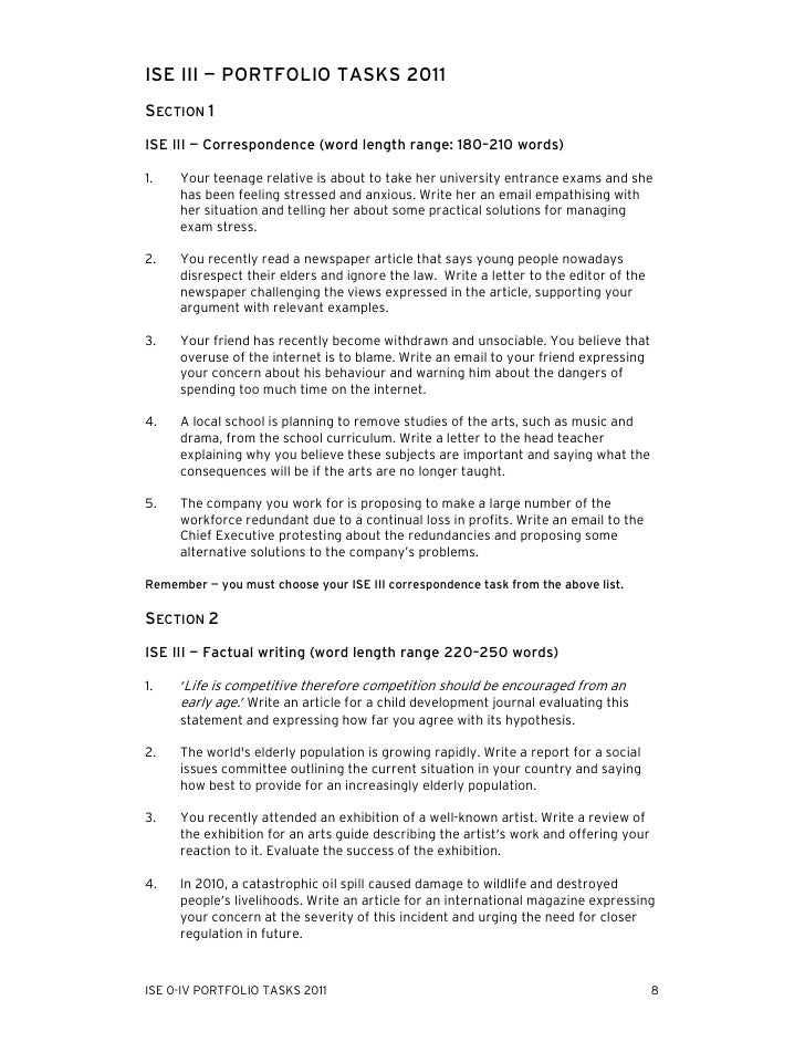 Creative writing portfolio examples picture