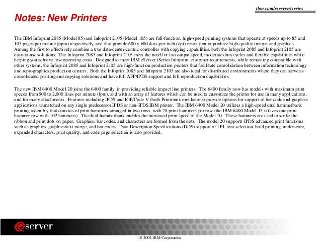 Ibm infoprint drivers software