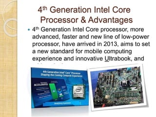 Intel i3 processor.
 The only question I have is if there's any
advantage to using a Core i3 over a
Core2Duo.
 The Core ...