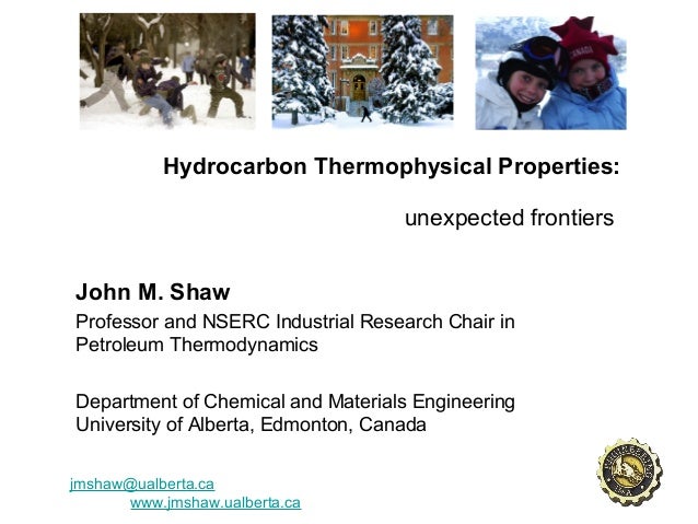 Ises 2013 Professor John M Shaw Professor University Of