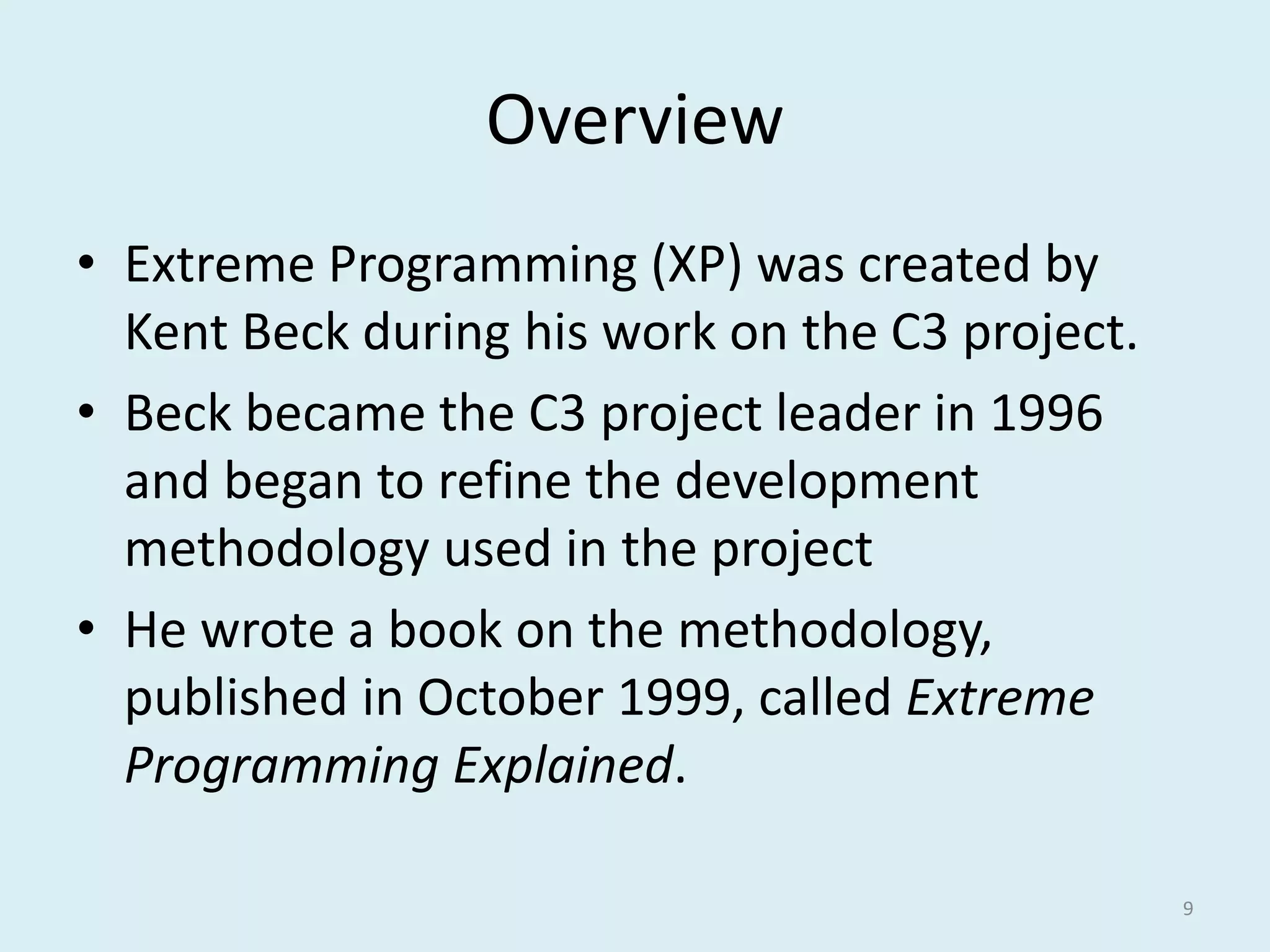 The Extreme Programming (XP) Model | PPTX | Web Development | Internet