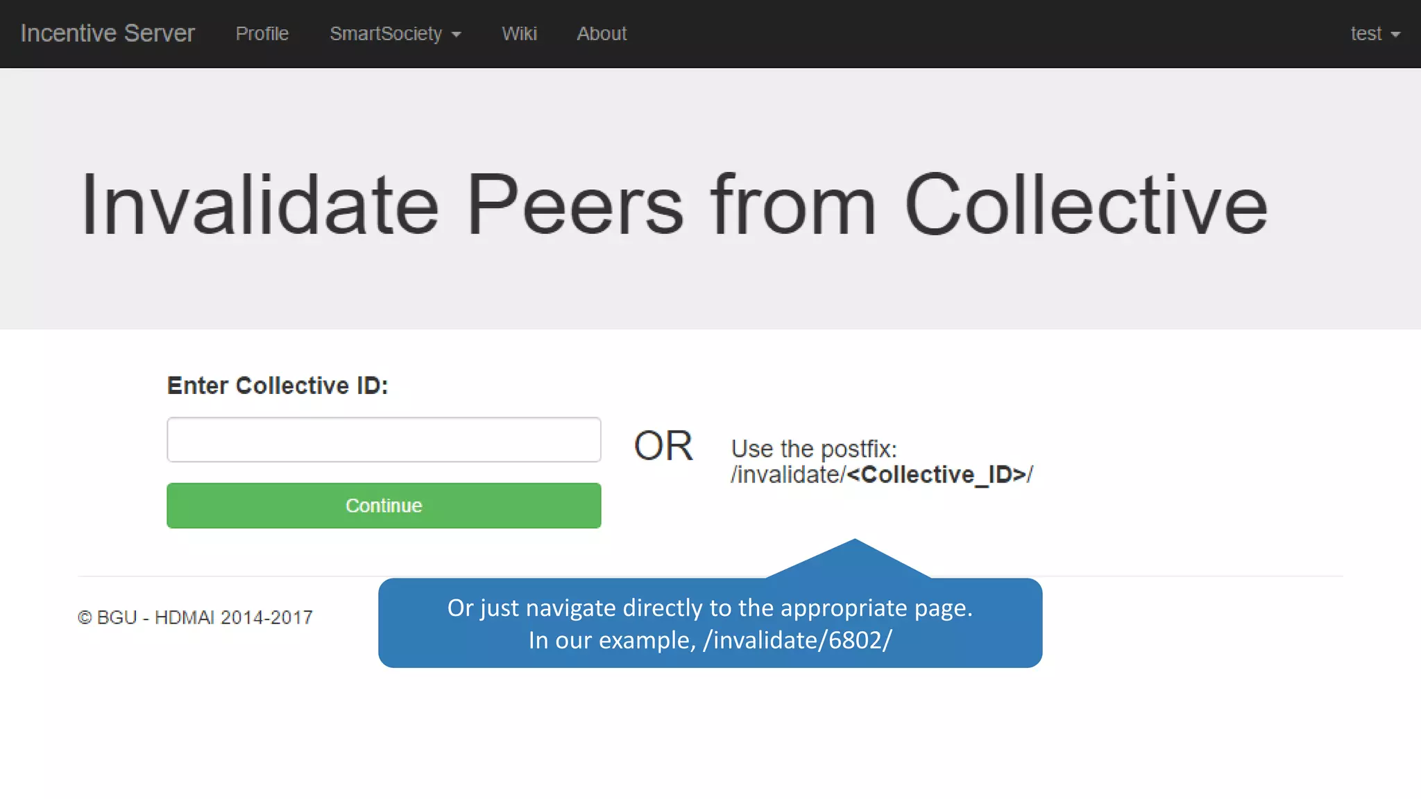 Or just navigate directly to the appropriate page.
In our example, /invalidate/6802/
 