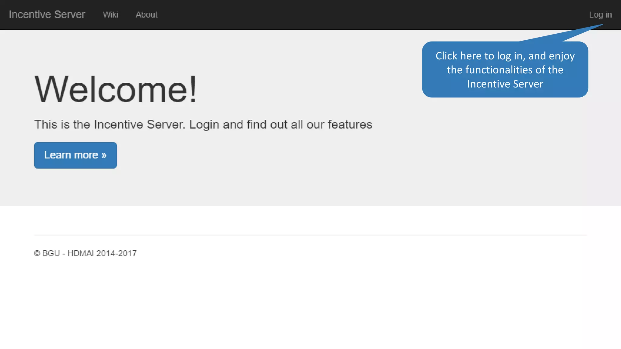 Click here to log in, and enjoy
the functionalities of the
Incentive Server
 
