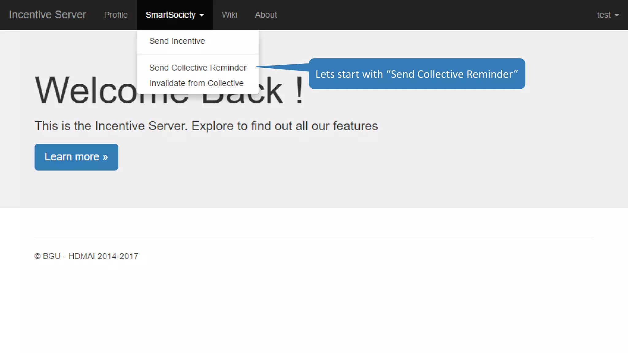 Lets start with “Send Collective Reminder”
 