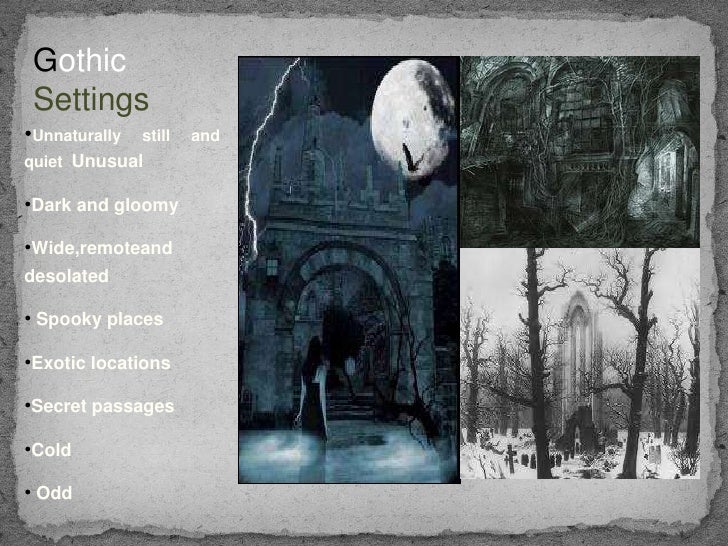 Isfd 41 lee3main features in gothic literature