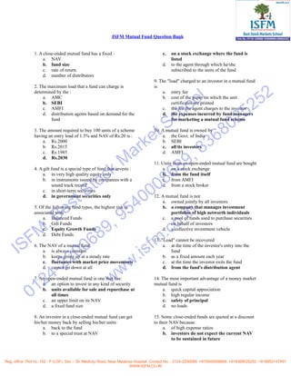 Mutual-Fund-Mock-Test | PDF
