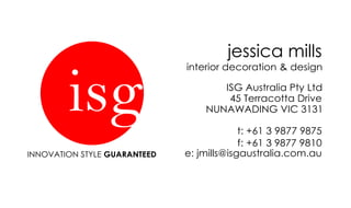 ISG Australia Business Card