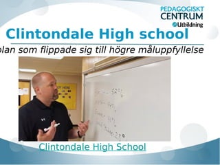 Clintondale High school

olan som flippade sig till högre måluppfyllelse

Clintondale High School

 