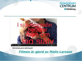 Ett exempel

Filmen är gjord av Malin Larsson

 