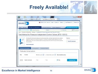 11
Excellence in Market Intelligence
Freely Available!
11
 
