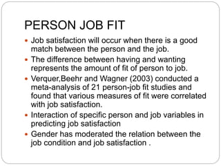 Antecedants of Job satisfaction | PPTX