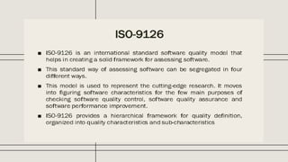 Comprehensive Overview of ISO/IEC 9126 Software Quality Standard | PPTX