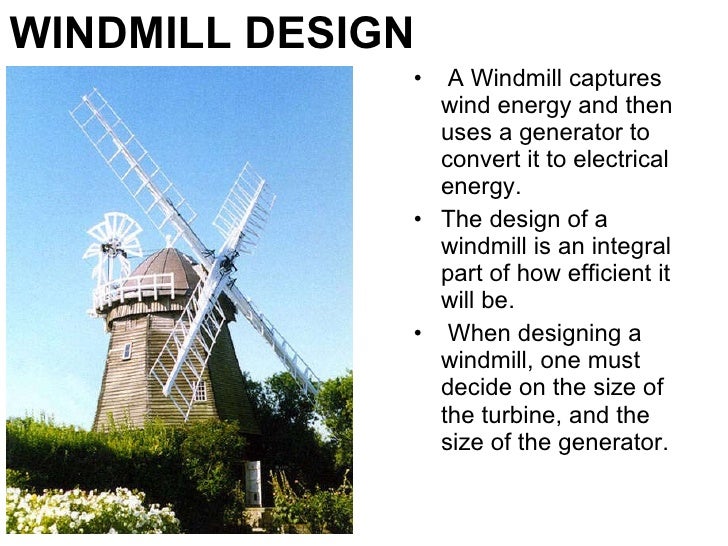 different uses of windmills