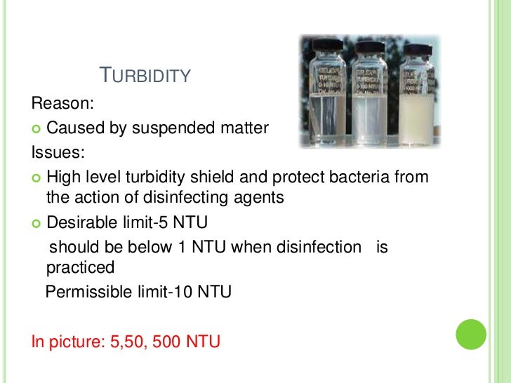 Permissible Limits Of Drinking Water Permissible Limits Of Drinking Water