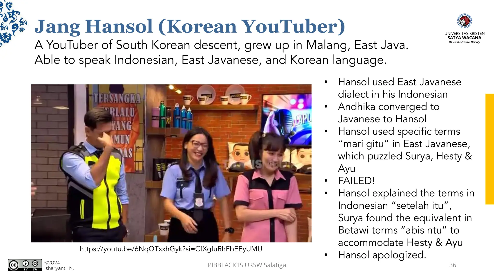 Jang Hansol (Korean YouTuber)
PIBBI ACICIS UKSW Salatiga 36
•
•
•
•
•
•
 