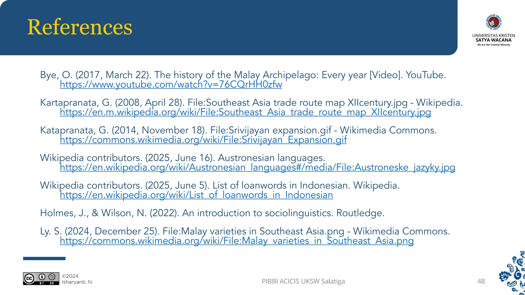 References
PIBBI ACICIS UKSW Salatiga 48
 